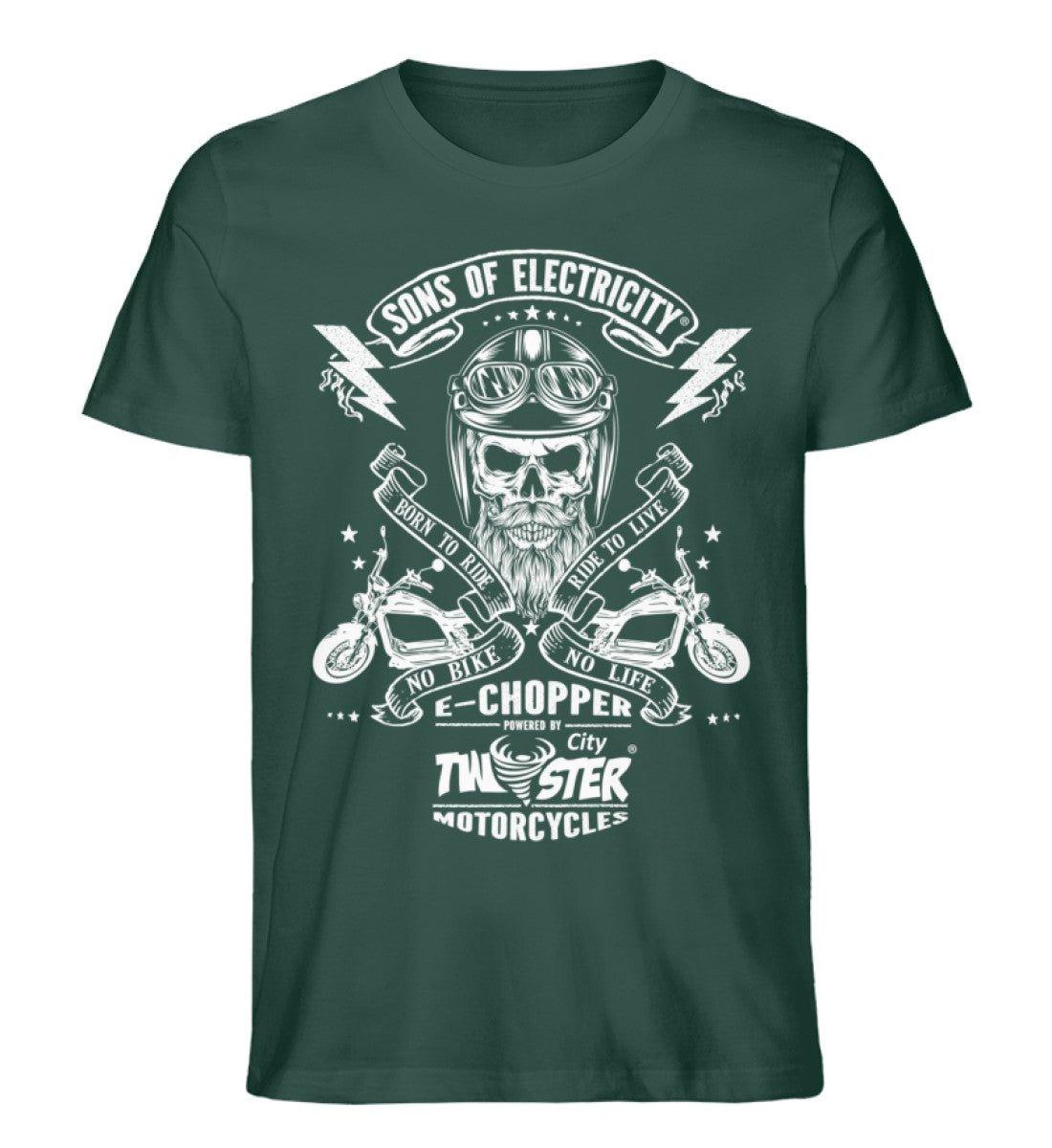 Organic Premium E-Chopper T-Shirt: SONS OF ELECTRICITY -