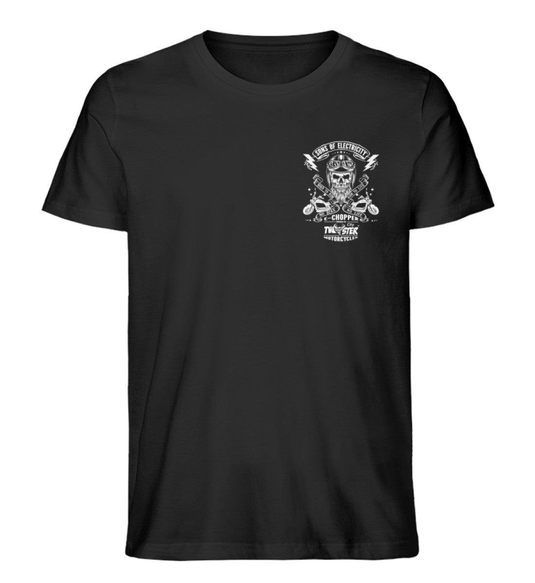 Organic Premium E-Chopper T-Shirt: SONS OF ELECTRICITY- Born