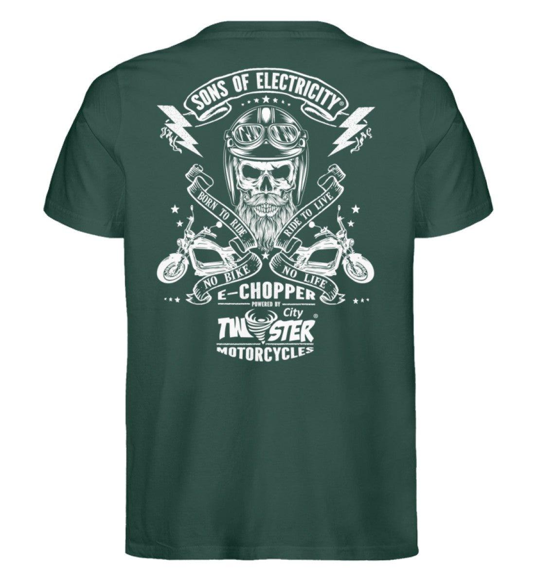 Organic Premium E-Chopper T-Shirt: SONS OF ELECTRICITY- Born
