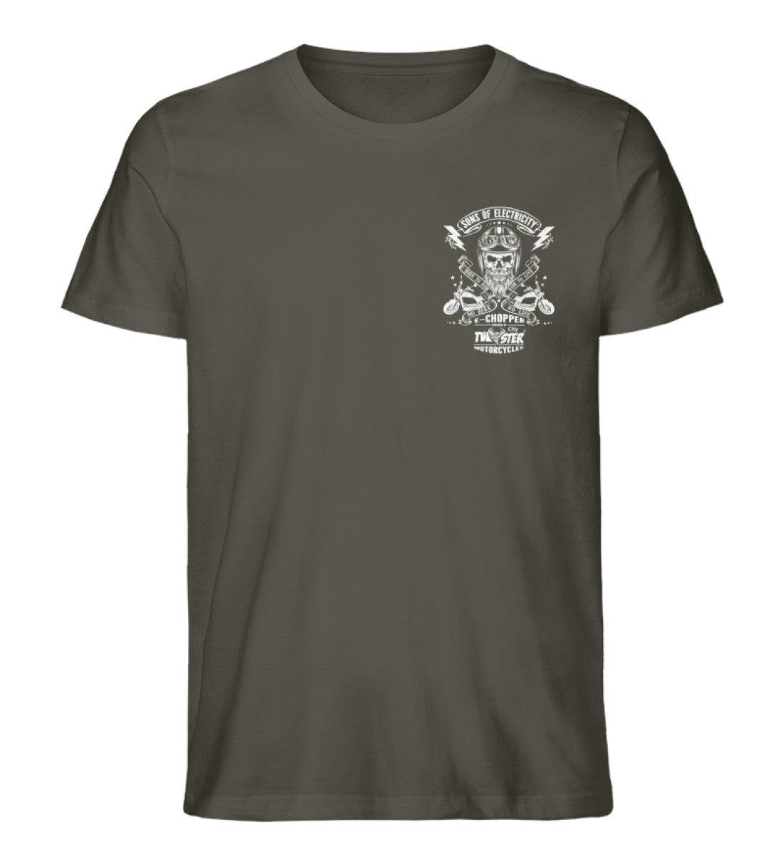 Organic Premium E-Chopper T-Shirt: SONS OF ELECTRICITY- Born