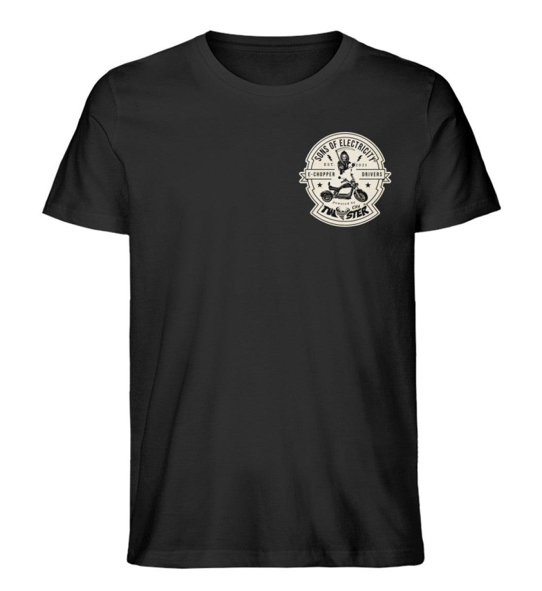 Organic Premium E-Chopper T-Shirt: SONS OF ELECTRICITY –