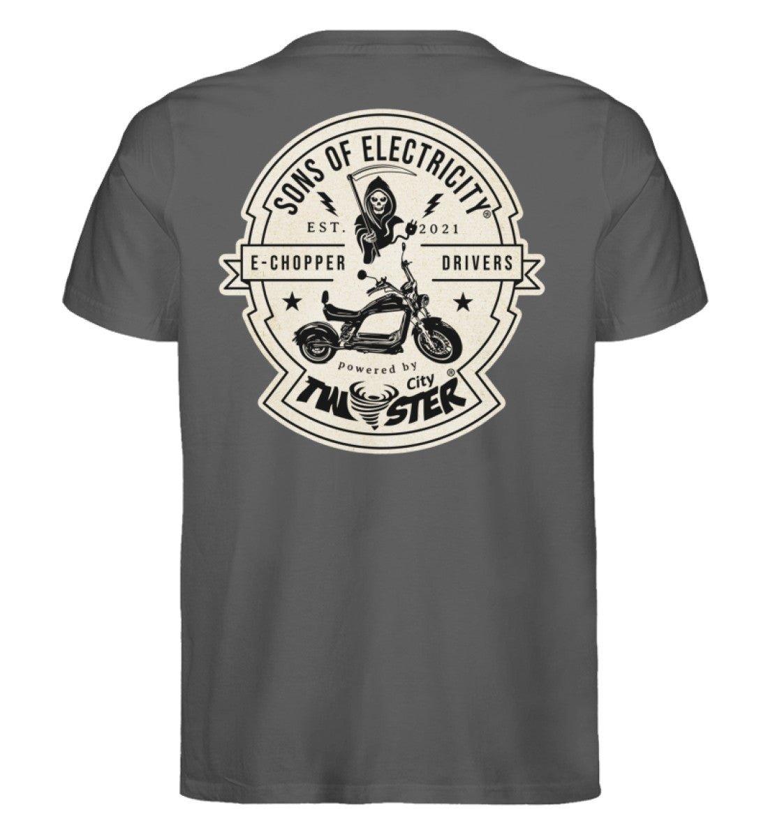 Organic Premium E-Chopper T-Shirt: SONS OF ELECTRICITY –