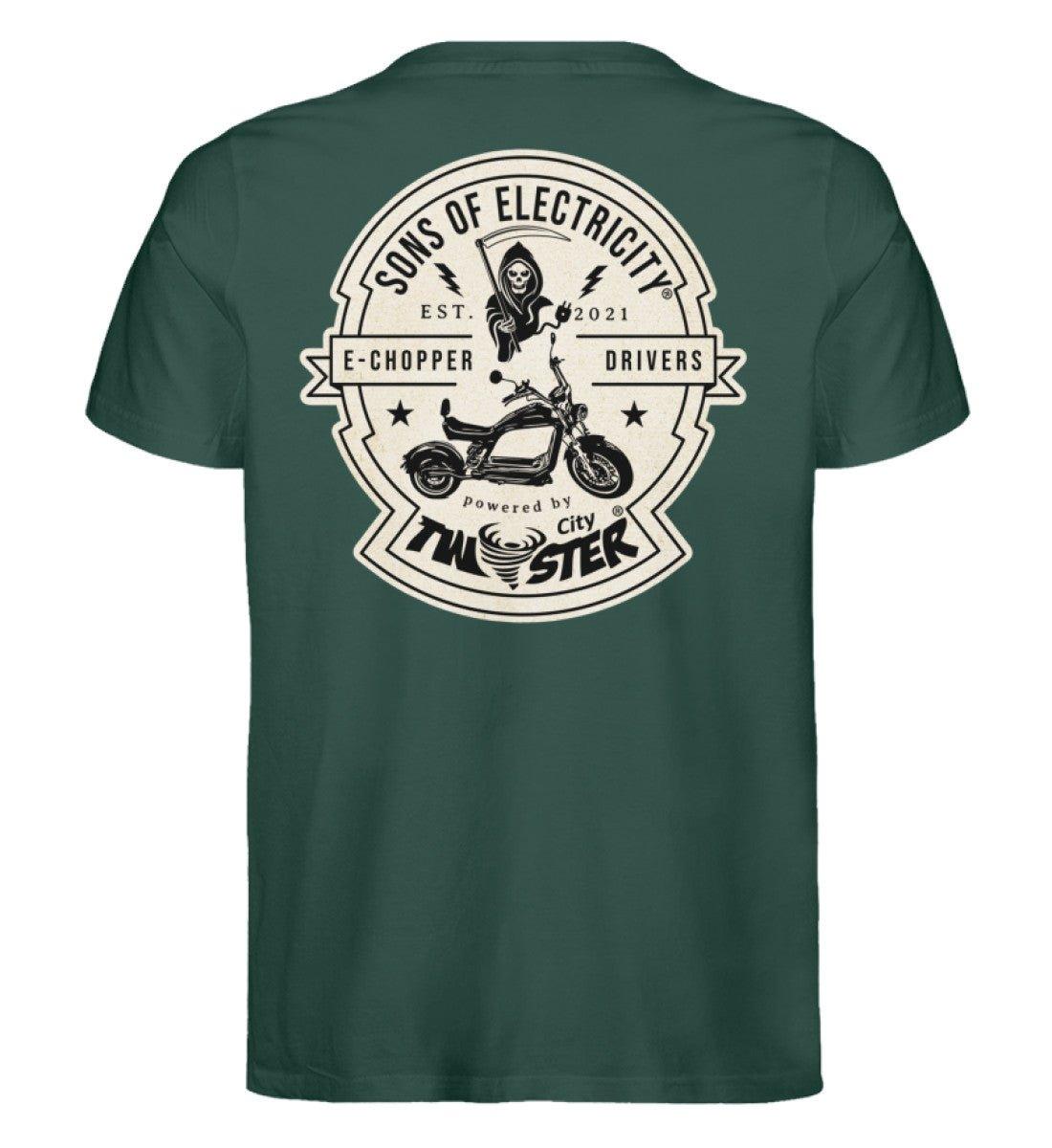 Organic Premium E-Chopper T-Shirt: SONS OF ELECTRICITY –