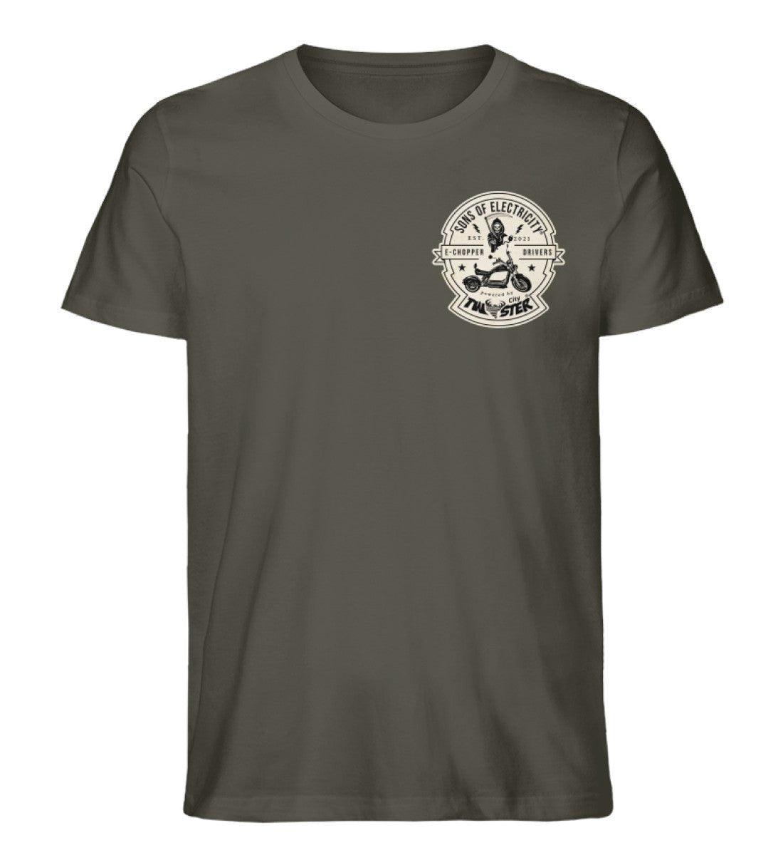 Organic Premium E-Chopper T-Shirt: SONS OF ELECTRICITY –