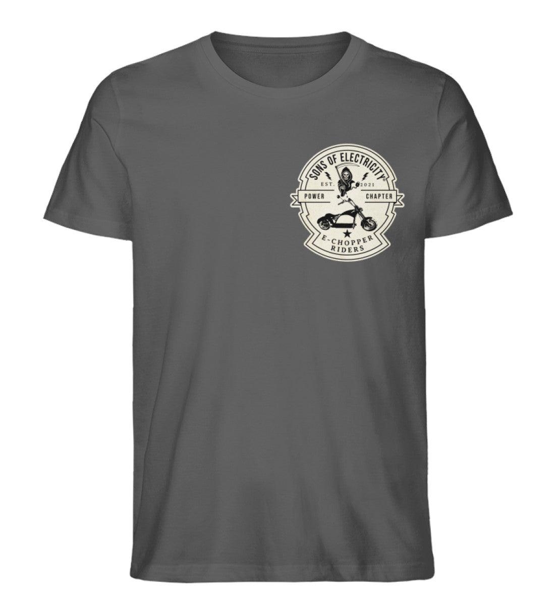 Organic Premium E-Chopper (1) T-Shirt: SONS OF ELECTRICITY -