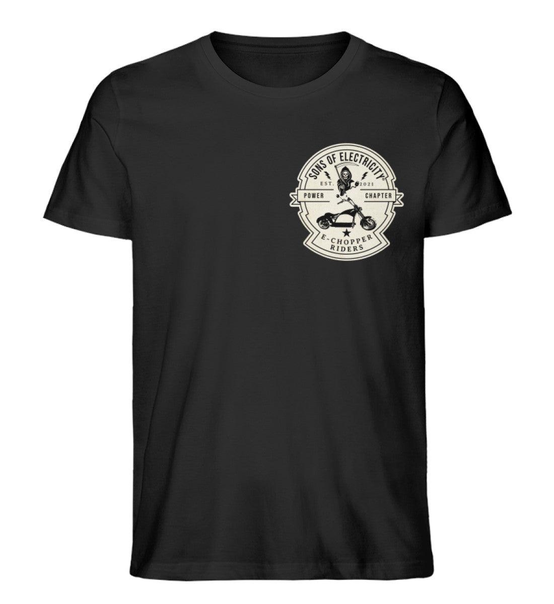 Organic Premium E-Chopper (1) T-Shirt: SONS OF ELECTRICITY -