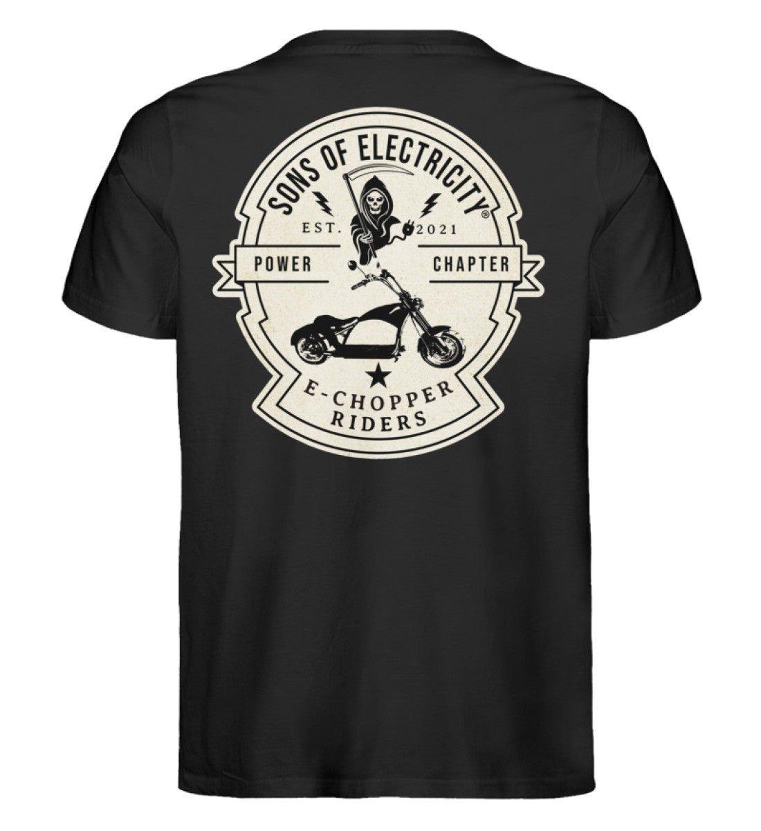 Organic Premium E-Chopper (1) T-Shirt: SONS OF ELECTRICITY -