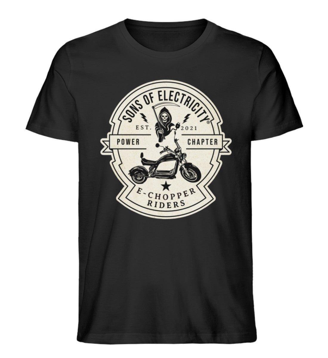Organic Premium E-Chopper (2) T-Shirt: SONS OF ELECTRICITY -