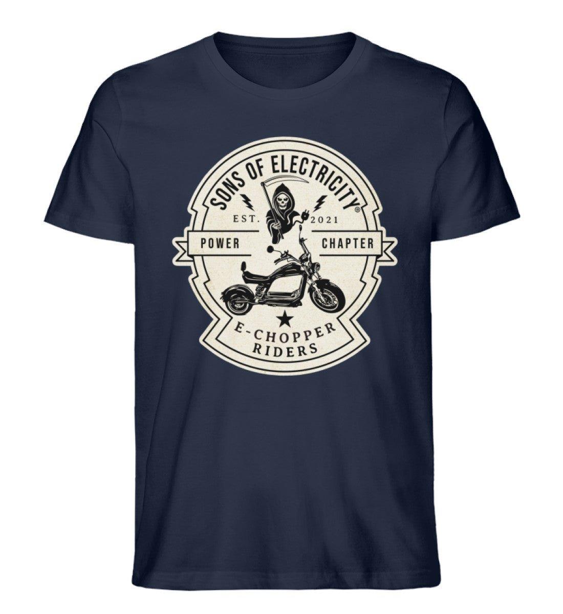 Organic Premium E-Chopper (2) T-Shirt: SONS OF ELECTRICITY -