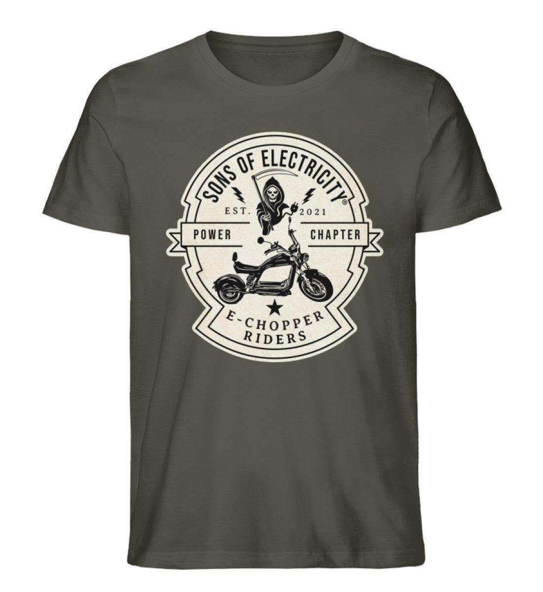 Organic Premium E-Chopper (2) T-Shirt: SONS OF ELECTRICITY -