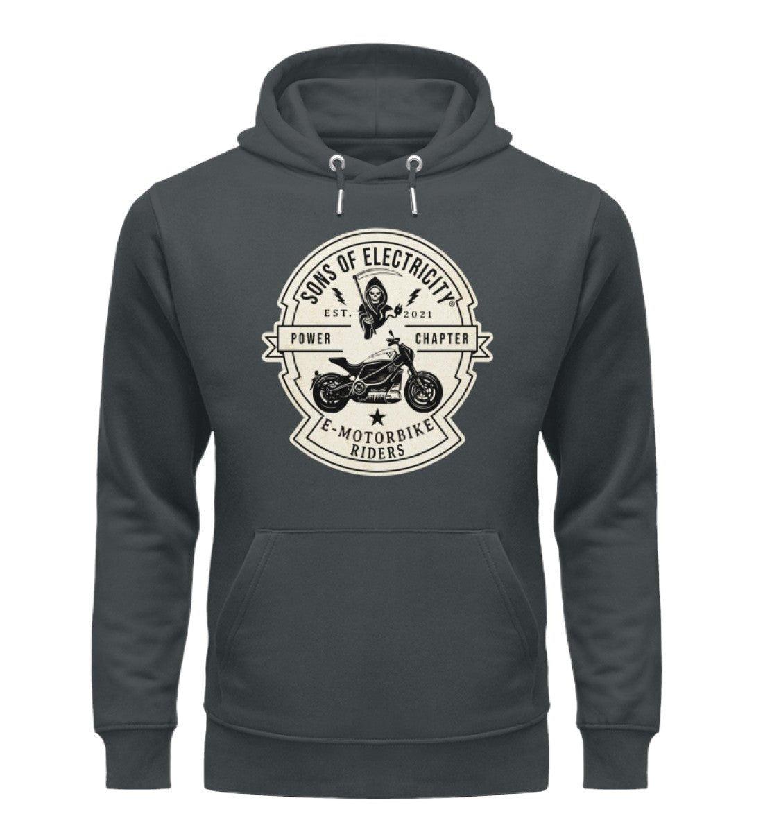 Organic Premium E-Motorrad Hoodie: SONS OF ELECTRICITY -