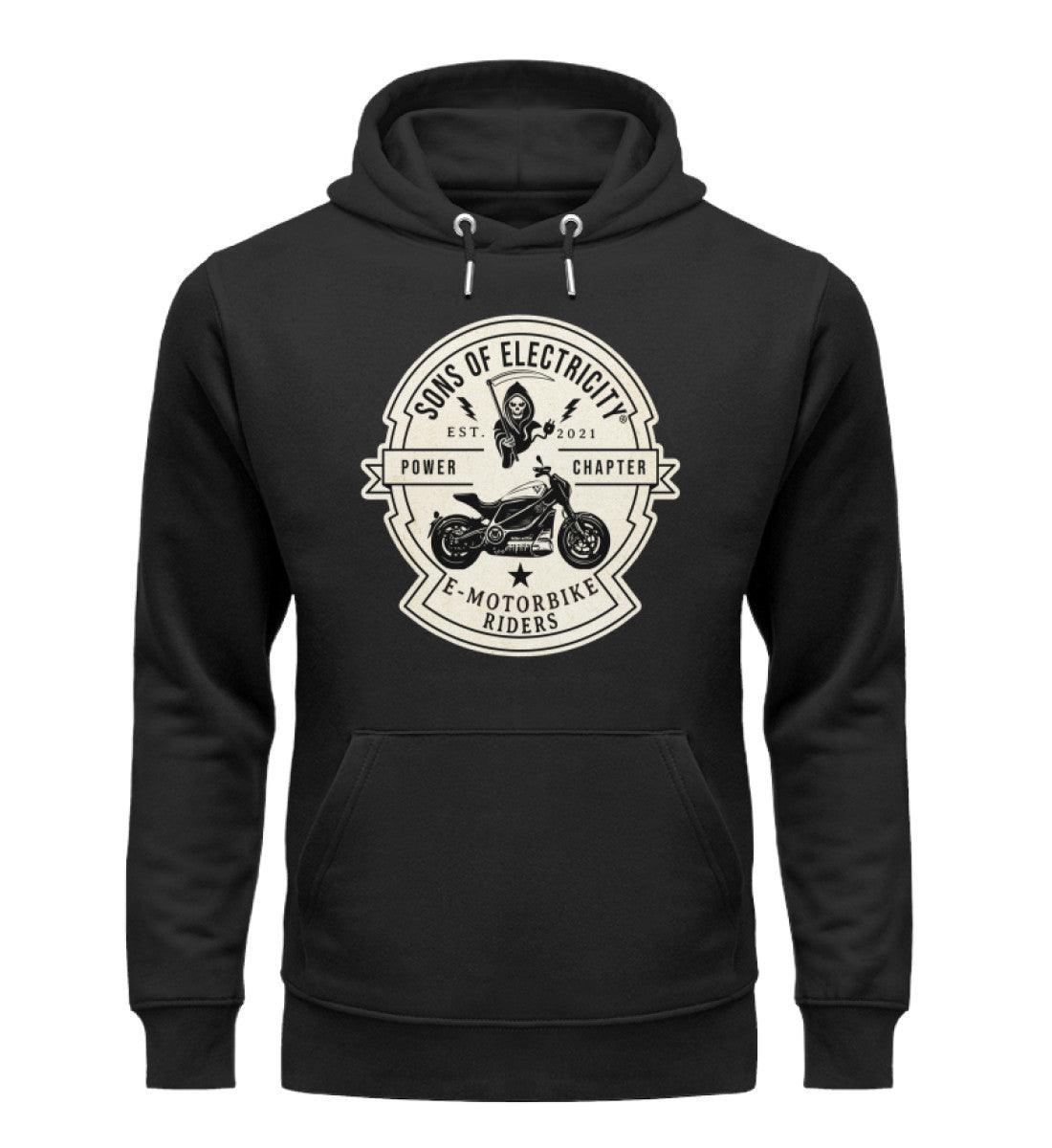 Organic Premium E-Motorrad Hoodie: SONS OF ELECTRICITY -