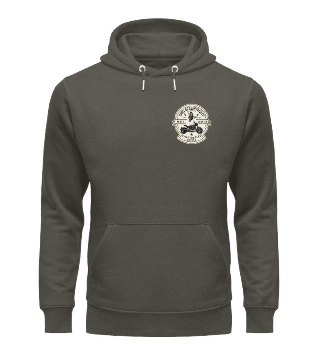 Organic Premium E-Motorrad Hoodie: SONS OF ELECTRICITY -