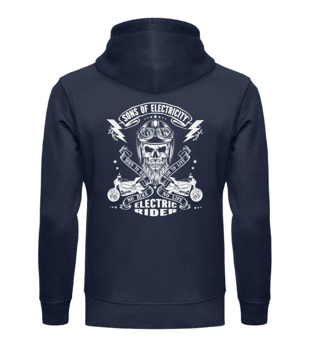 Organic Premium E-Motorrad Hoodie: SONS OF ELECTRICITY