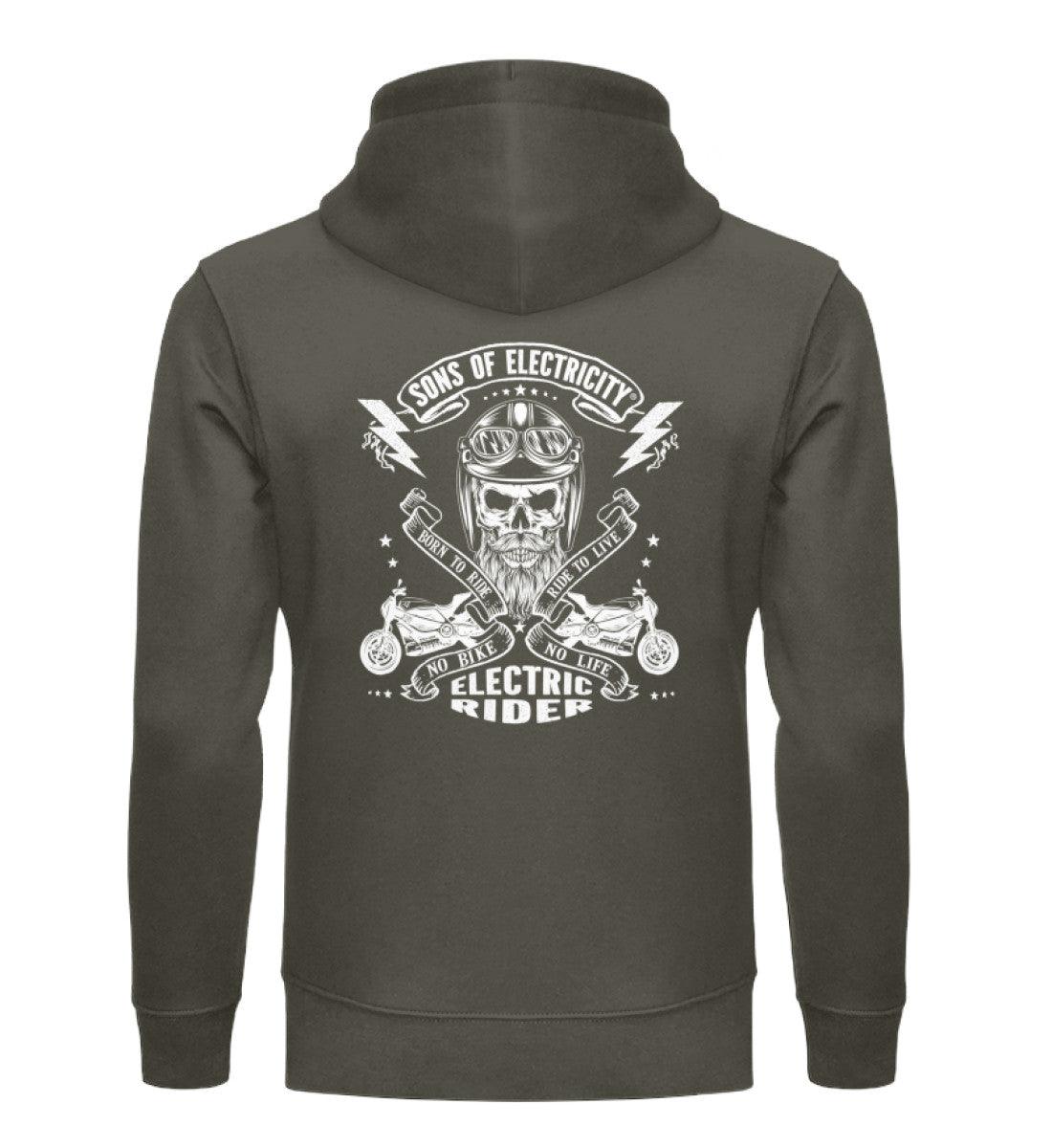 Organic Premium E-Motorrad Hoodie: SONS OF ELECTRICITY