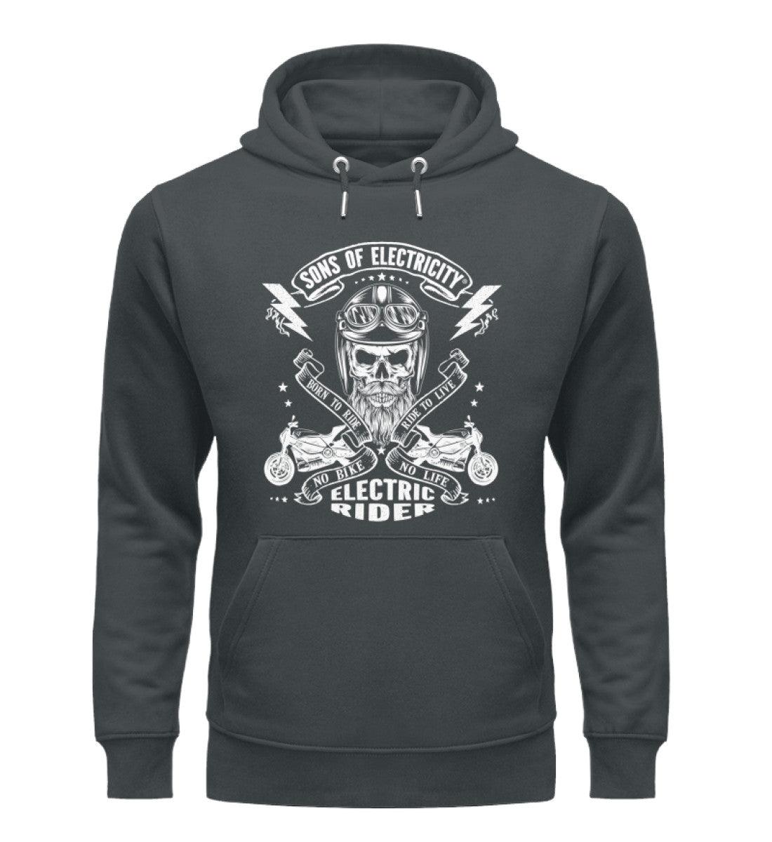Organic Premium E-Motorrad Hoodie: SONS OF ELECTRICITY
