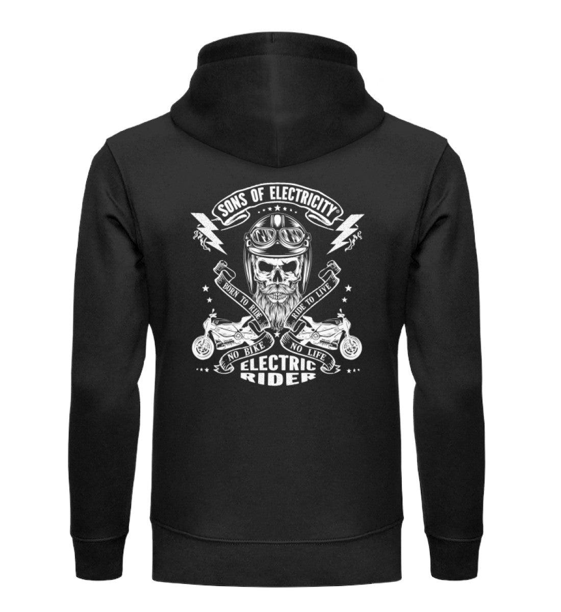 Organic Premium E-Motorrad Hoodie: SONS OF ELECTRICITY