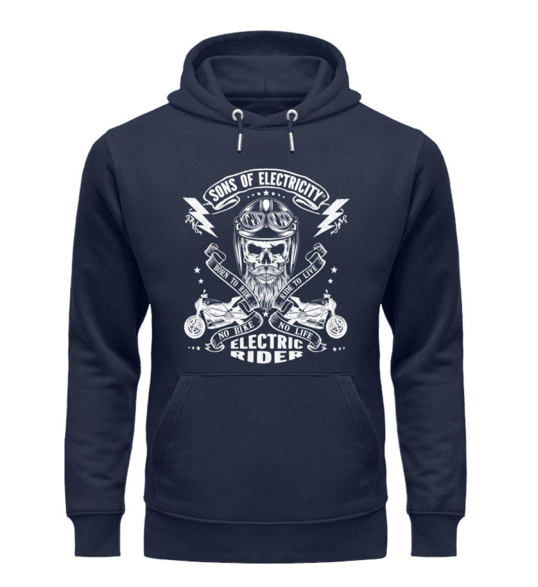 Organic Premium E-Motorrad Hoodie: SONS OF ELECTRICITY