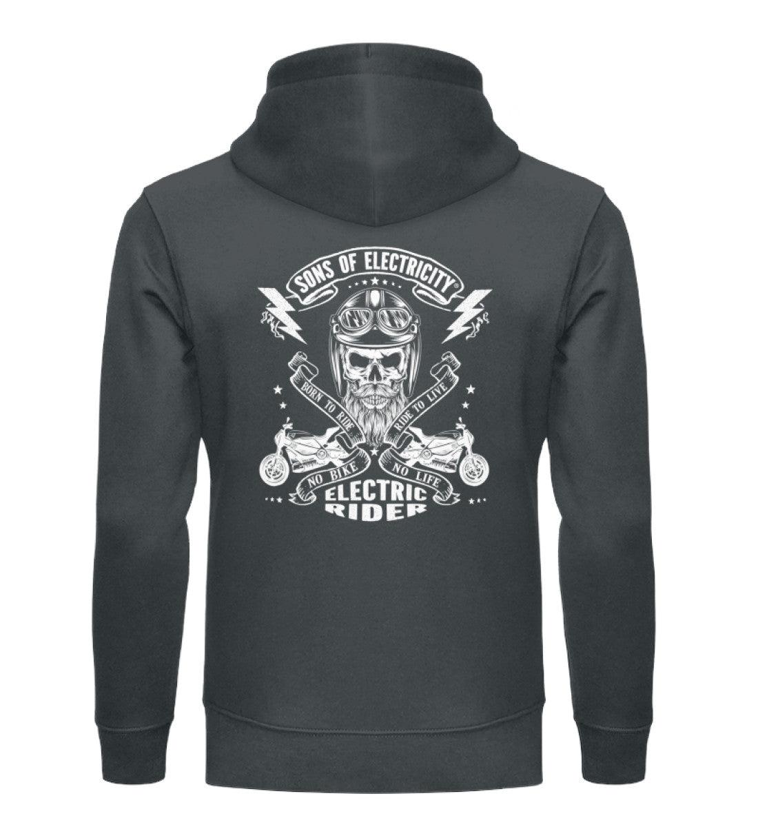 Organic Premium E-Motorrad Hoodie: SONS OF ELECTRICITY