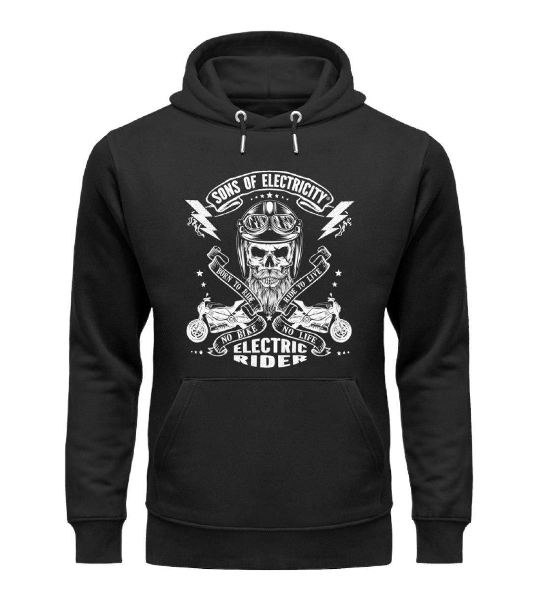 Organic Premium E-Motorrad Hoodie: SONS OF ELECTRICITY