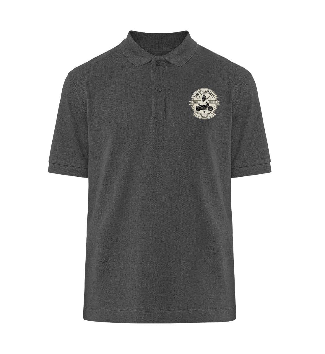 Organic Premium E-Motorrad Polo-Shirt: SONS OF ELECTRICITY -