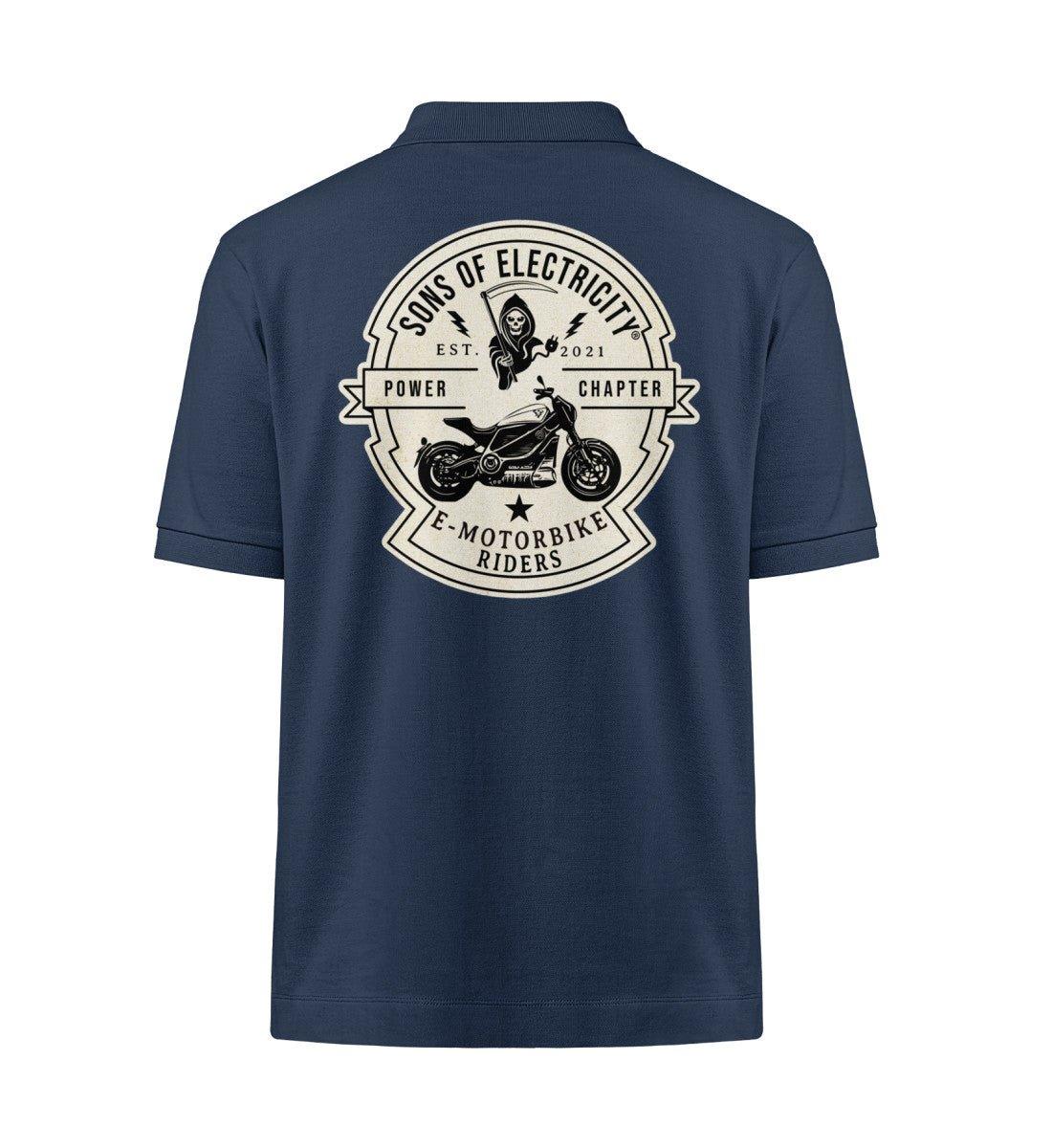 Organic Premium E-Motorrad Polo-Shirt: SONS OF ELECTRICITY -