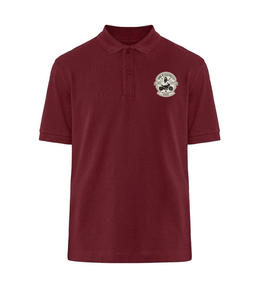 Organic Premium E-Motorrad Polo-Shirt: SONS OF ELECTRICITY -