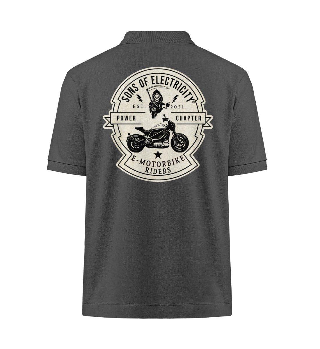 Organic Premium E-Motorrad Polo-Shirt: SONS OF ELECTRICITY -