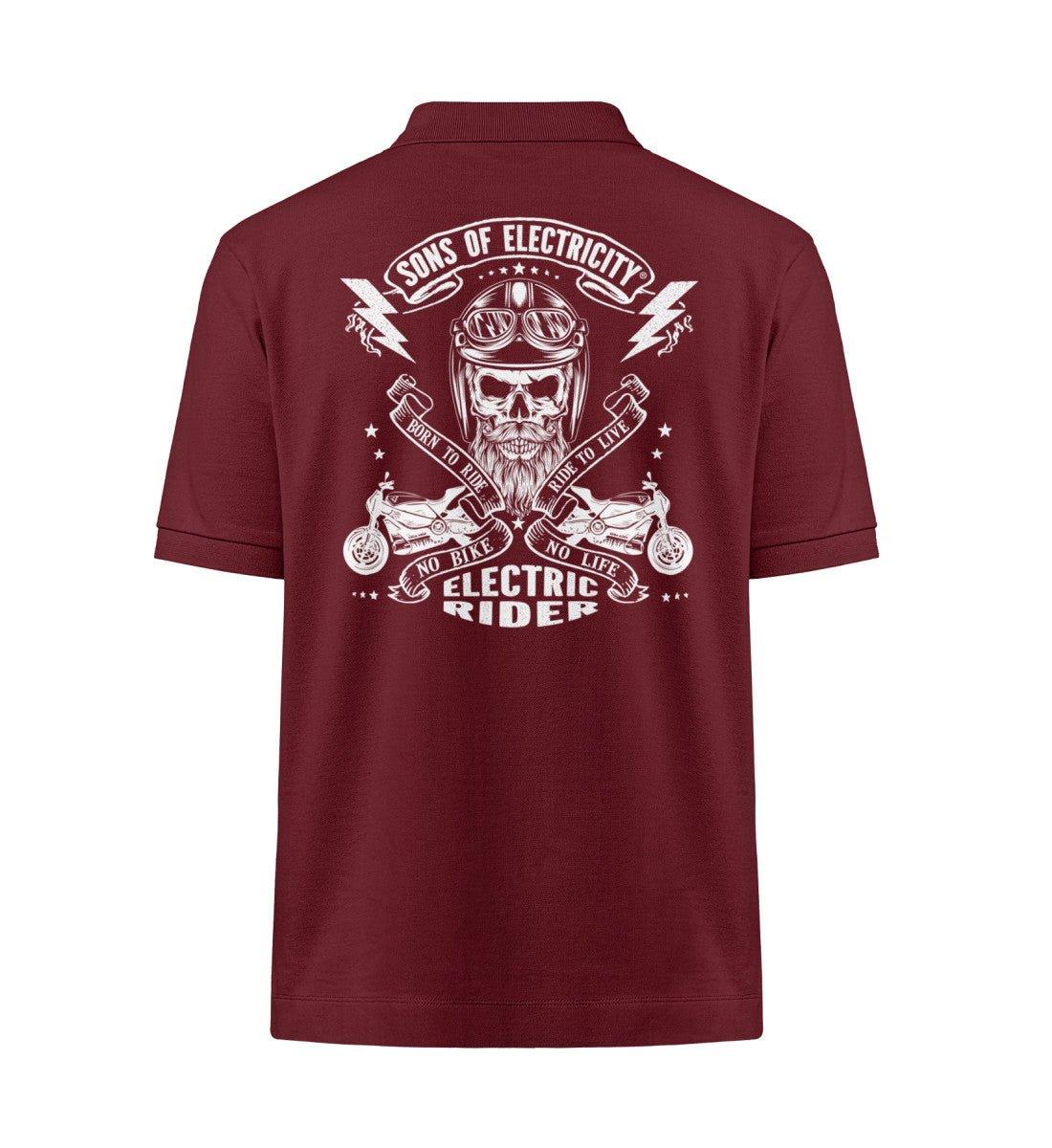 Organic Premium E-Motorrad Polo-Shirt: SONS OF ELECTRICITY