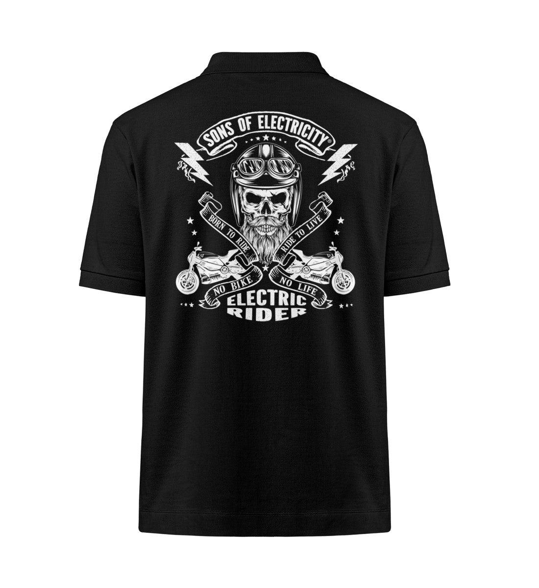 Organic Premium E-Motorrad Polo-Shirt: SONS OF ELECTRICITY