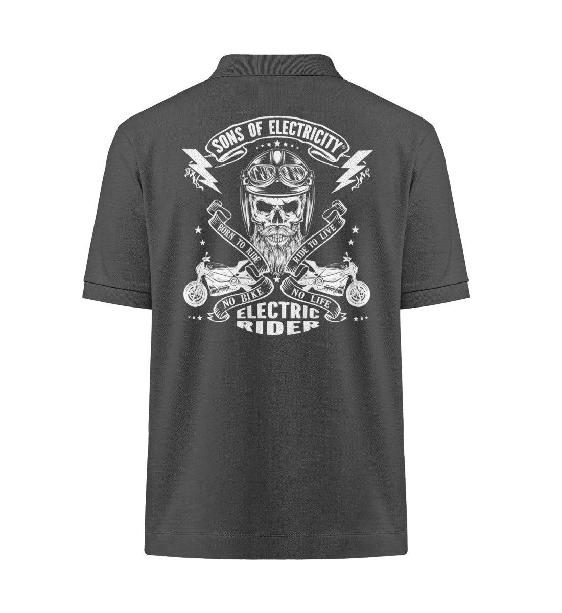 Organic Premium E-Motorrad Polo-Shirt: SONS OF ELECTRICITY