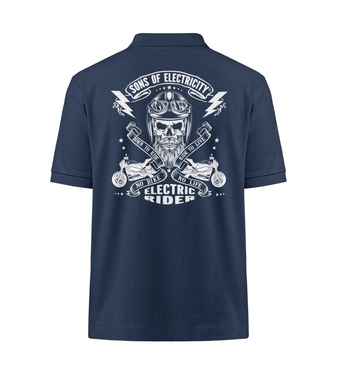 Organic Premium E-Motorrad Polo-Shirt: SONS OF ELECTRICITY