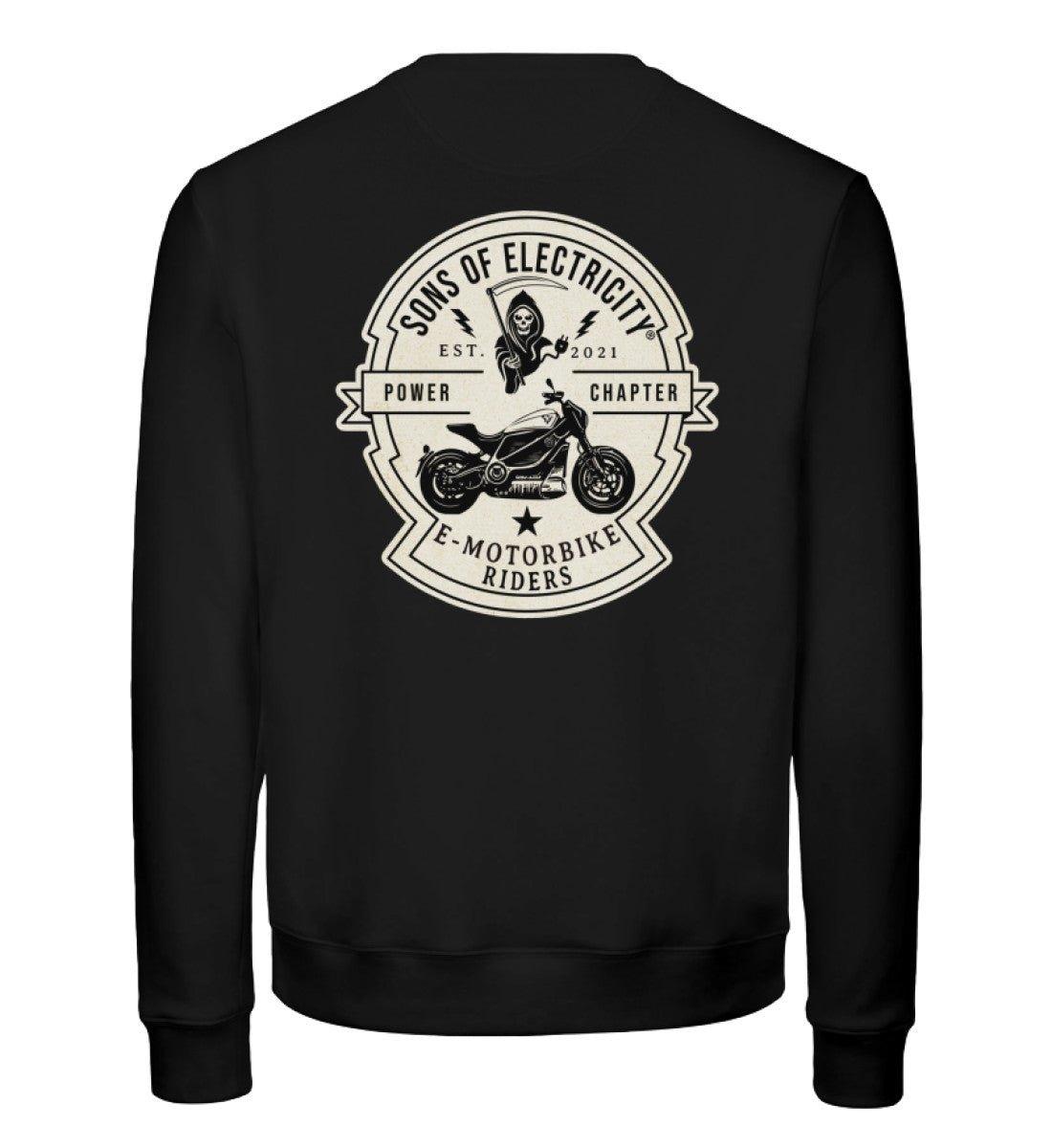 Organic Premium E-Motorrad Sweatshirt: SONS OF ELECTRICITY -