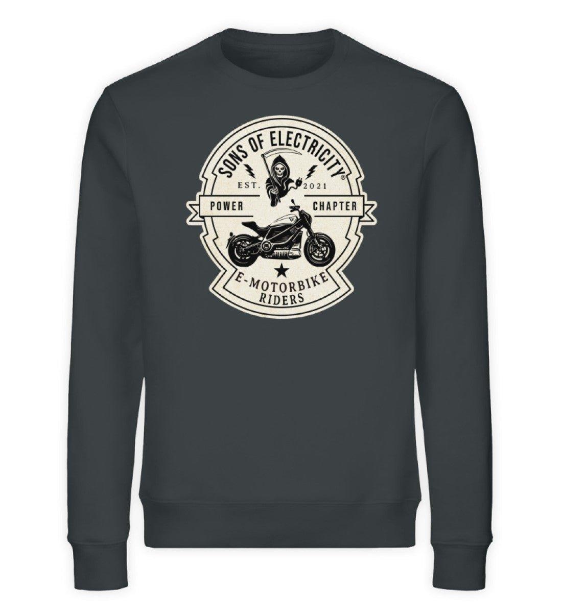 Organic Premium E-Motorrad Sweatshirt: SONS OF ELECTRICITY -