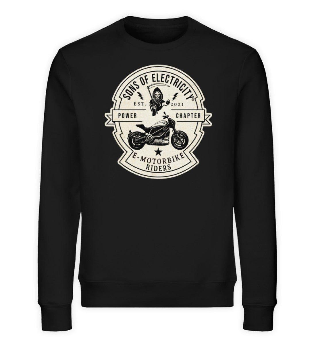 Organic Premium E-Motorrad Sweatshirt: SONS OF ELECTRICITY -