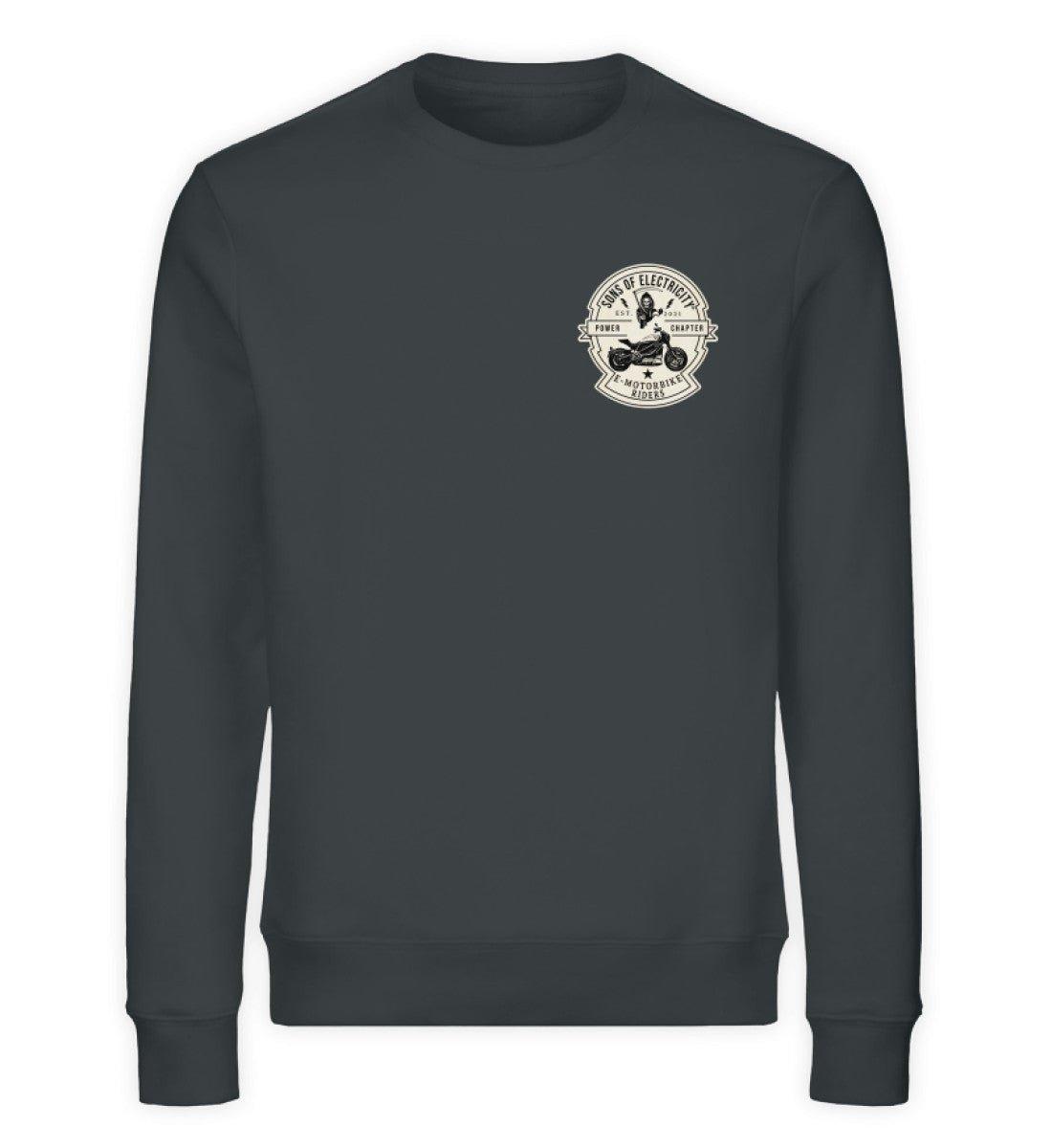 Organic Premium E-Motorrad Sweatshirt: SONS OF ELECTRICITY -