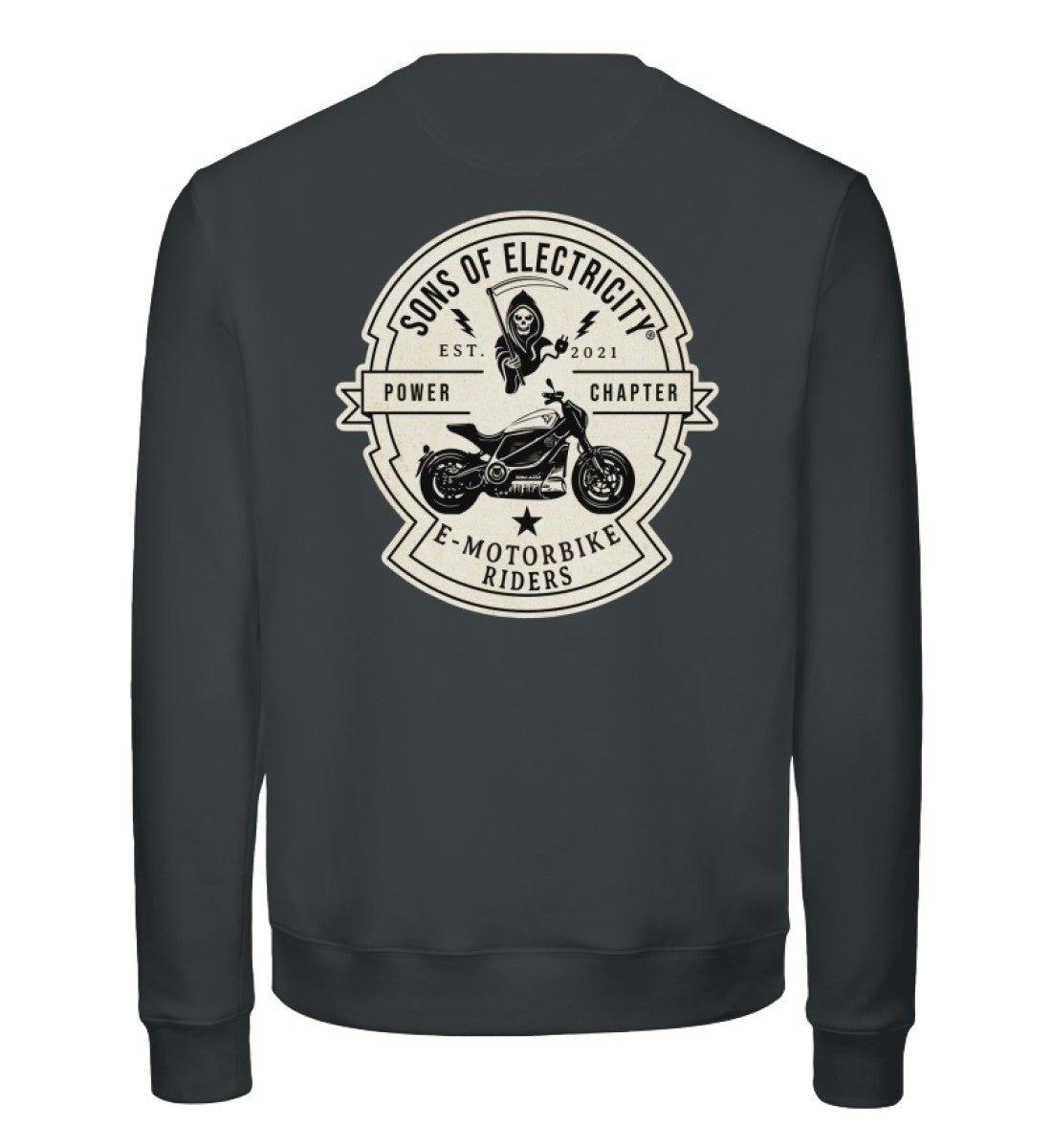 Organic Premium E-Motorrad Sweatshirt: SONS OF ELECTRICITY -