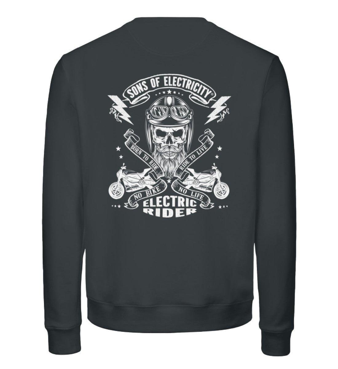 Organic Premium E-Motorrad Sweatshirt: SONS OF ELECTRICITY