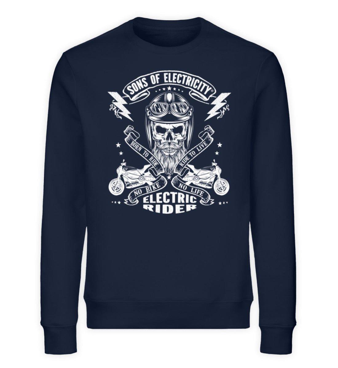 Organic Premium E-Motorrad Sweatshirt: SONS OF ELECTRICITY