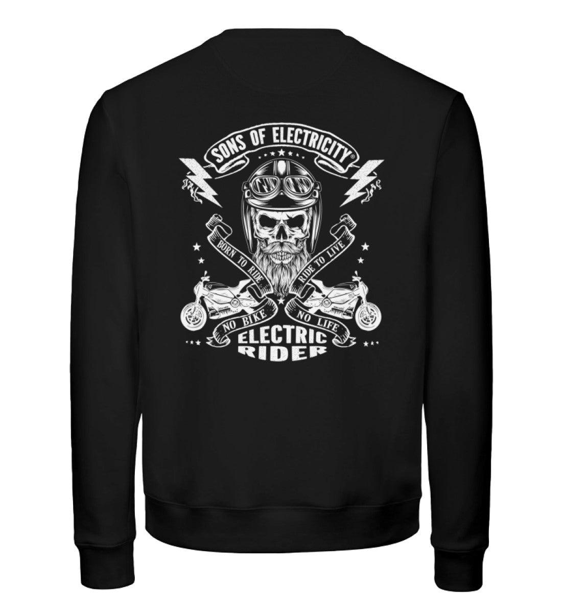 Organic Premium E-Motorrad Sweatshirt: SONS OF ELECTRICITY