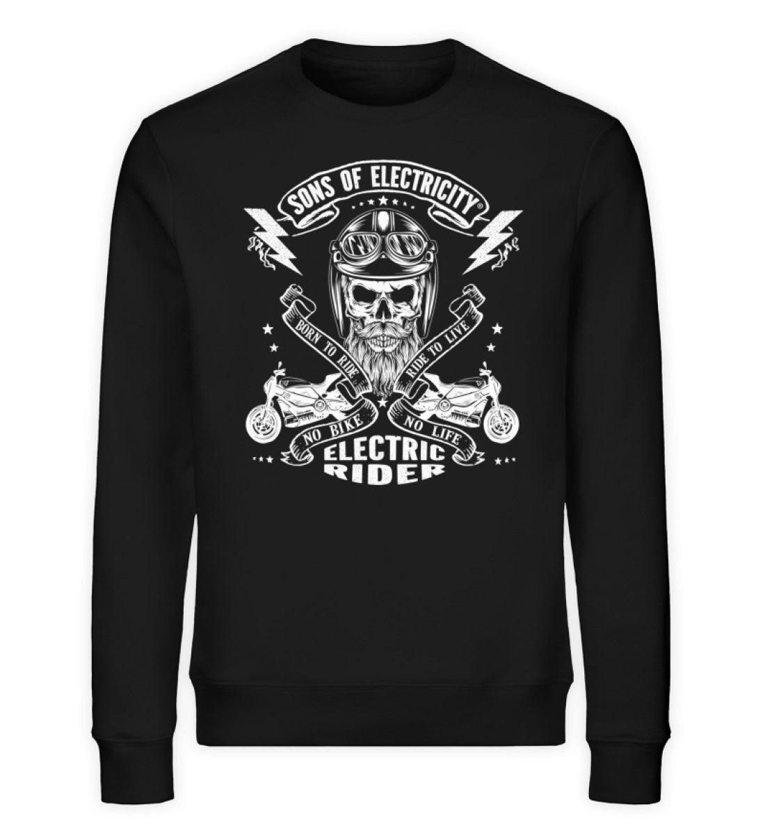 Organic Premium E-Motorrad Sweatshirt: SONS OF ELECTRICITY