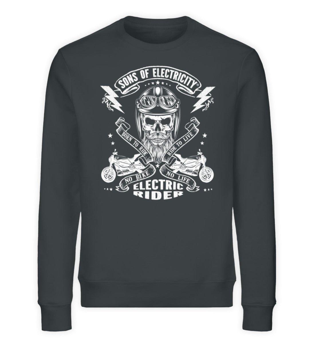 Organic Premium E-Motorrad Sweatshirt: SONS OF ELECTRICITY