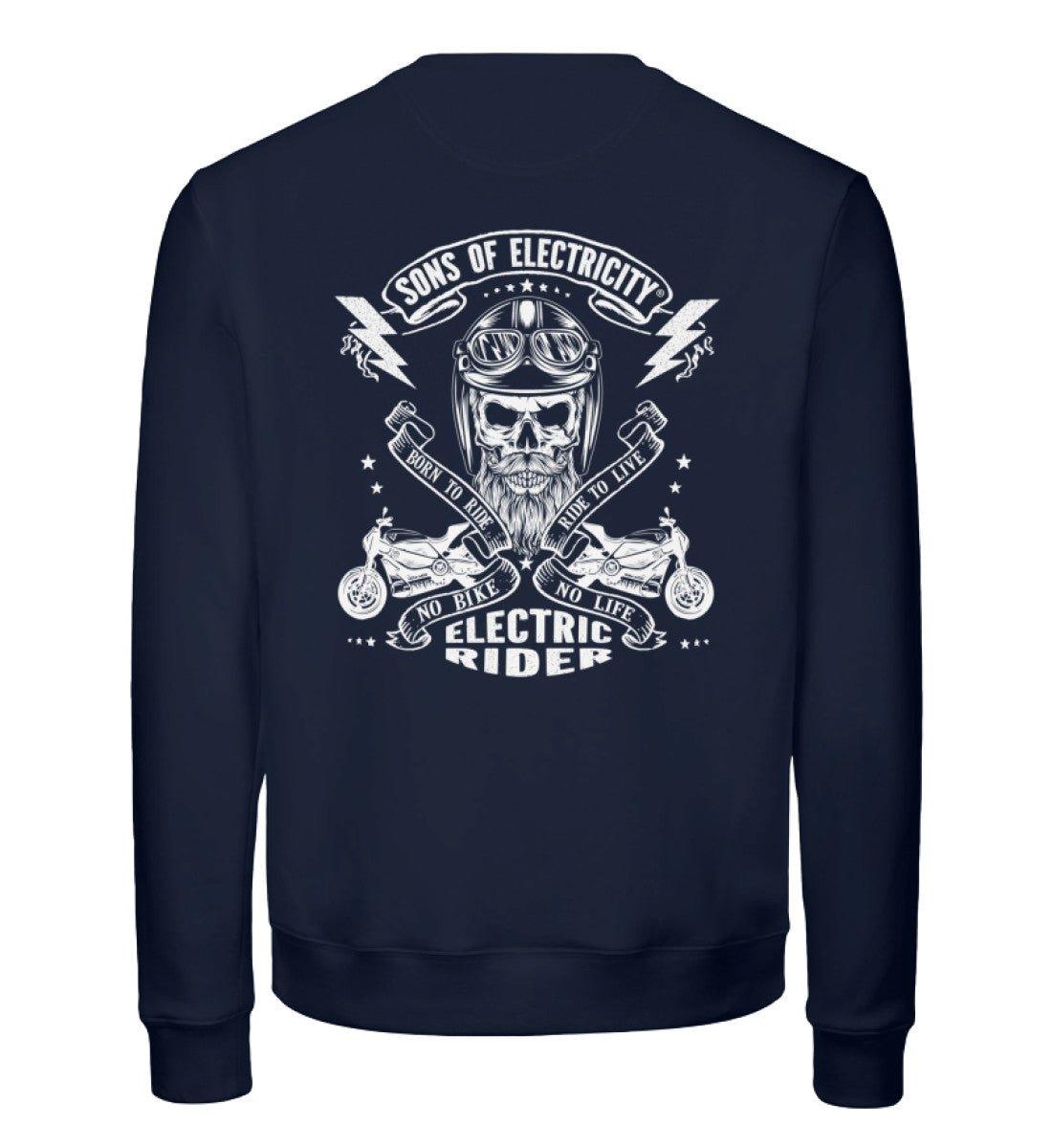 Organic Premium E-Motorrad Sweatshirt: SONS OF ELECTRICITY