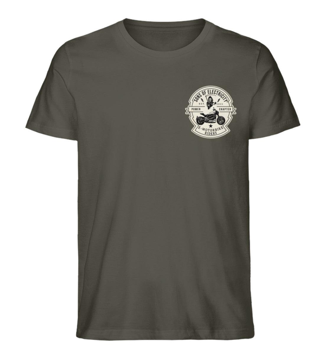Organic Premium E-Motorrad T-Shirt: SONS OF ELECTRICITY -