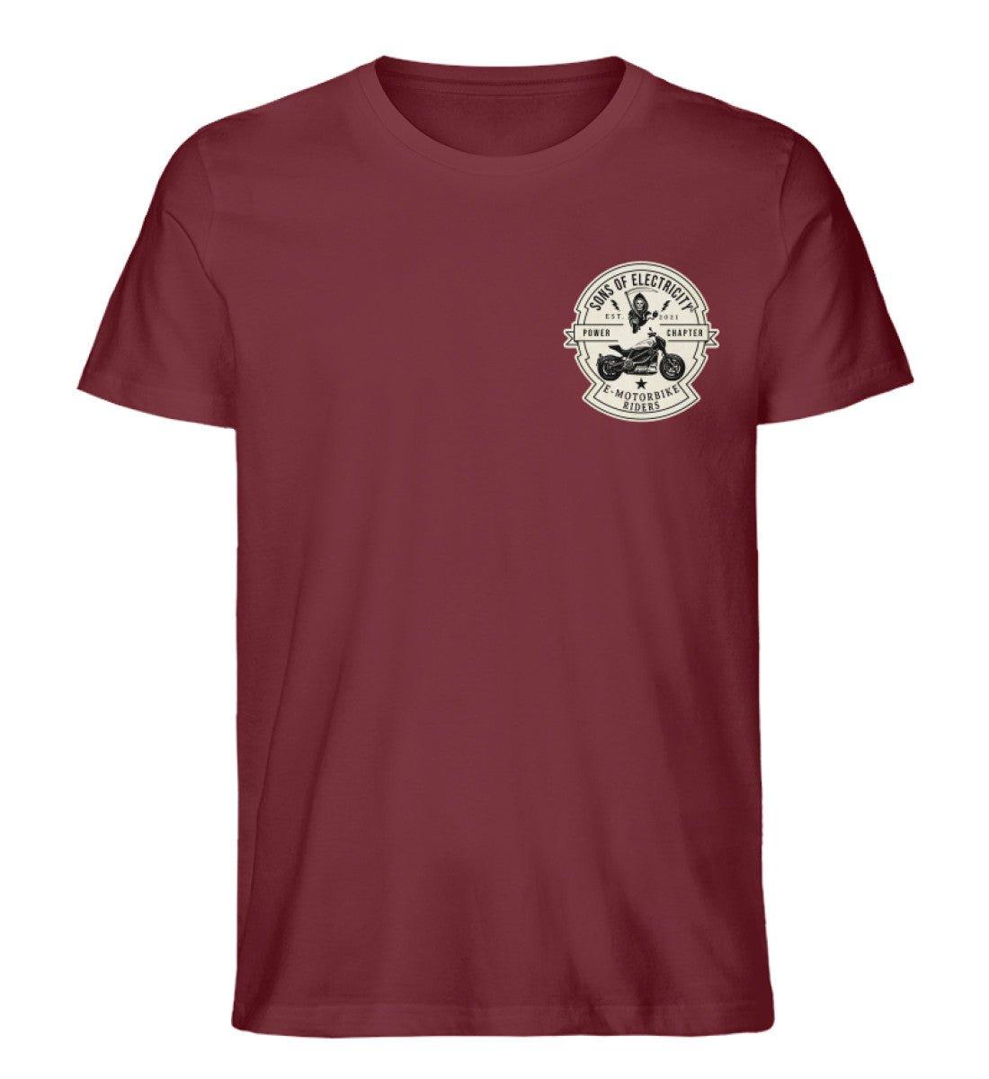 Organic Premium E-Motorrad T-Shirt: SONS OF ELECTRICITY -