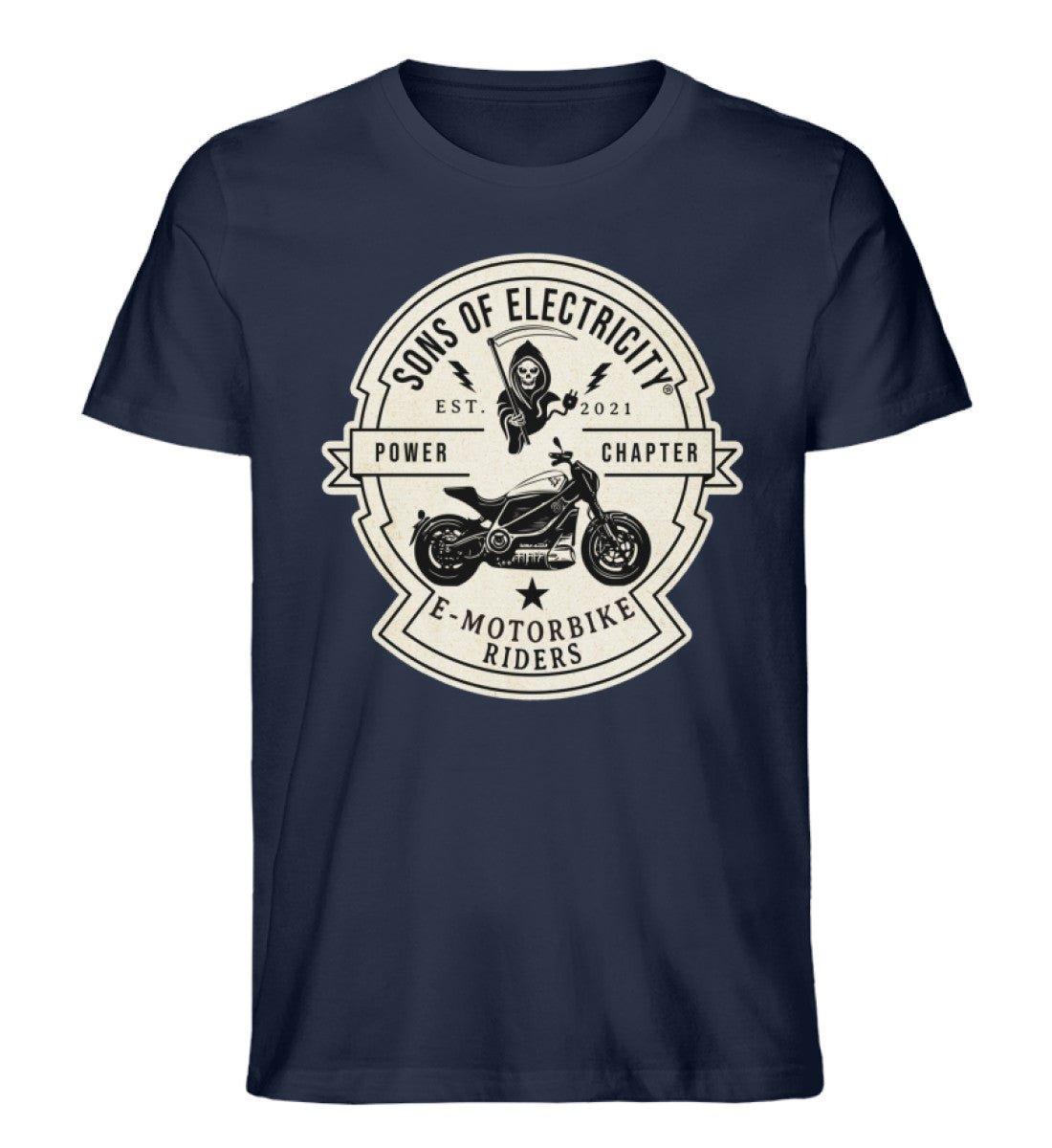 Organic Premium E-Motorrad T-Shirt: SONS OF ELECTRICITY -