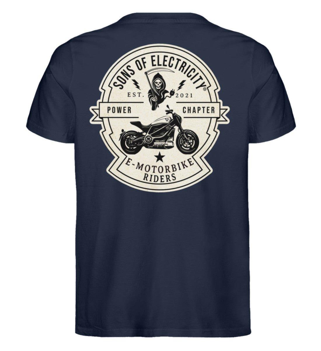 Organic Premium E-Motorrad T-Shirt: SONS OF ELECTRICITY -