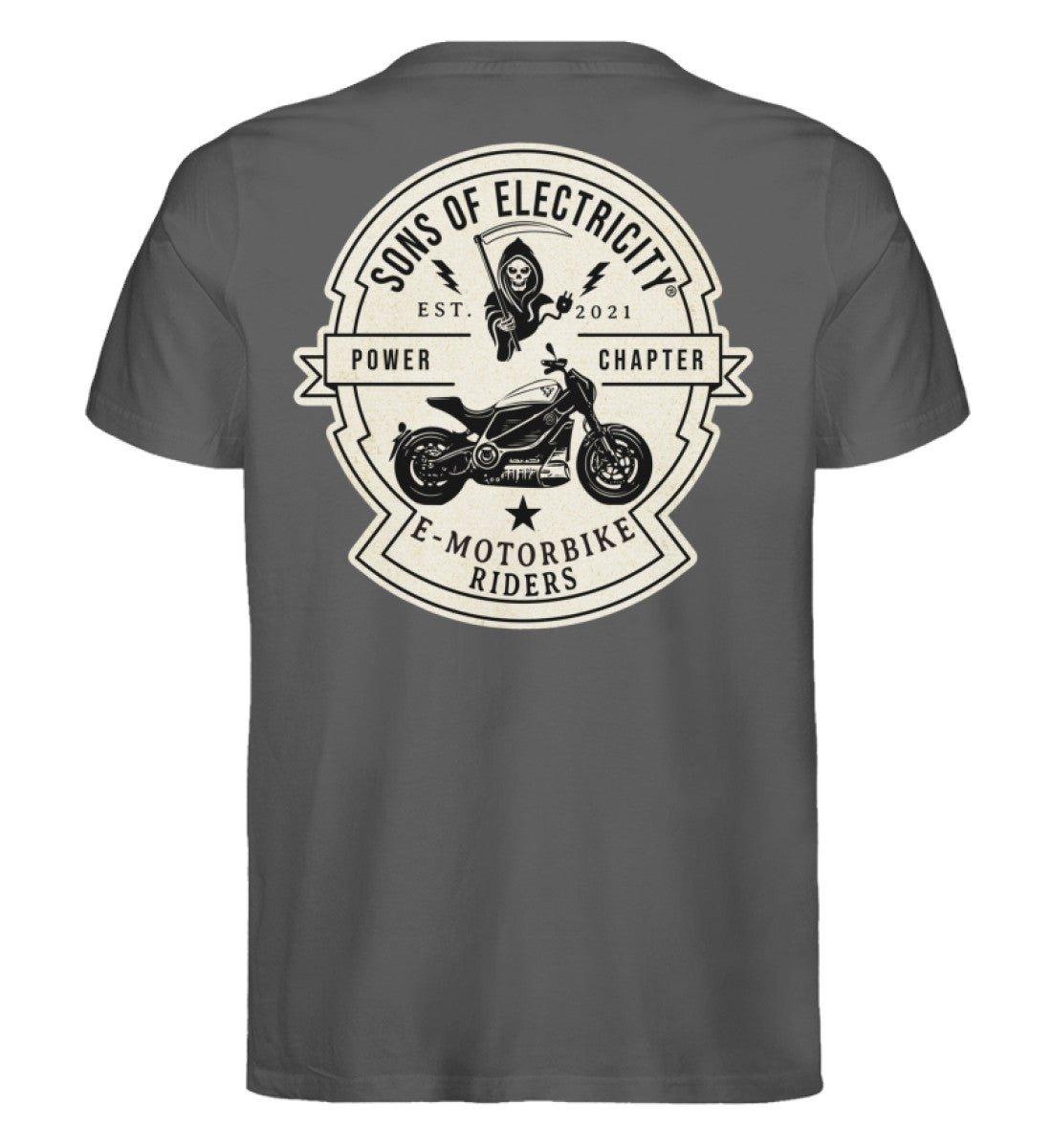 Organic Premium E-Motorrad T-Shirt: SONS OF ELECTRICITY -