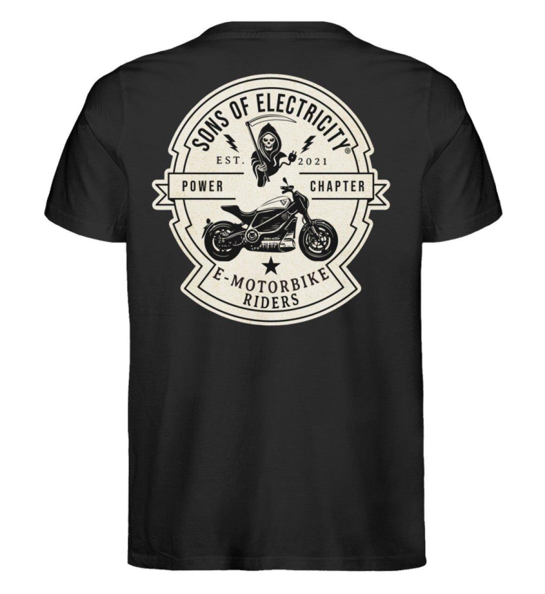 Organic Premium E-Motorrad T-Shirt: SONS OF ELECTRICITY -