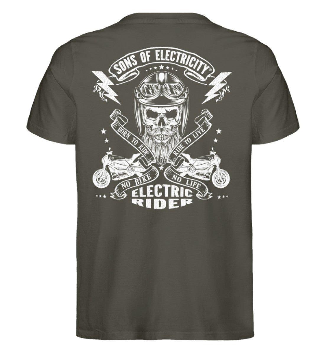 Organic Premium E-Motorrad T-Shirt: SONS OF ELECTRICITY
